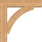 Ekena Millwork Thorton Block Smooth Bracket w/ Offset Brace, Western Red Cedar, 7 1/2"W x 34"D x 34"H BKT0806X34X34THR05SWR - alternate 4